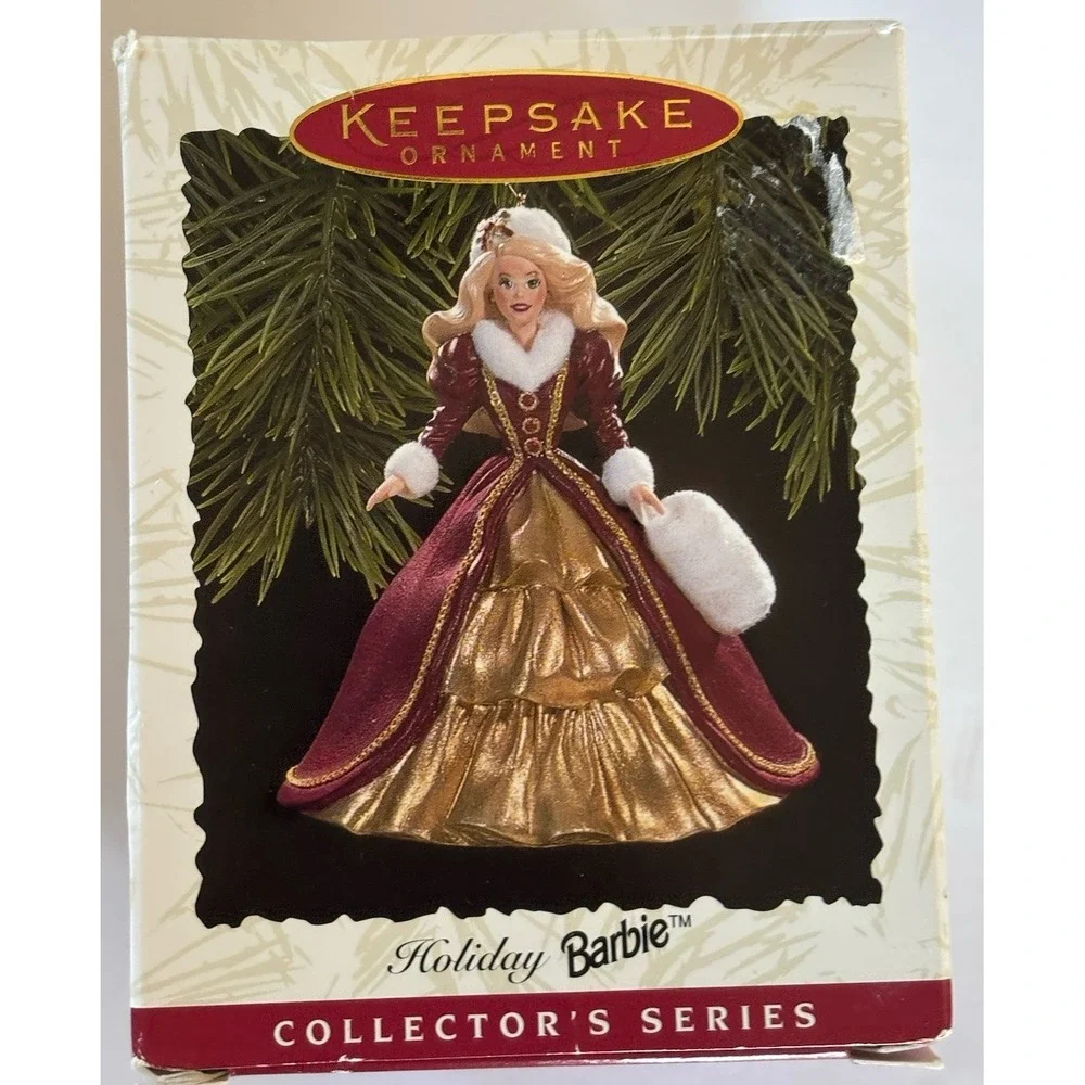 Lot of 10 Vtg Hallmark Christmas Ornaments Barbie Frosty 1966 Ford Mustang Goofy